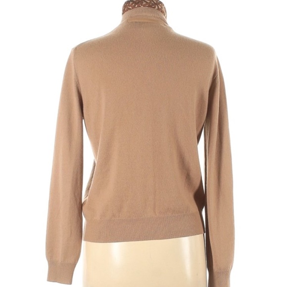Burberry Scarf Neck Cashmere Cardigan Size M - Picture 3 of 3